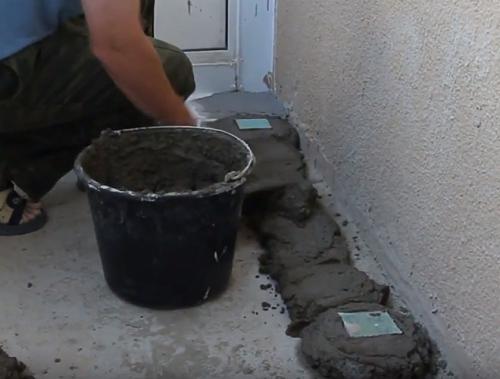 Все о полах на балконе и лоджии. Цементная стяжка