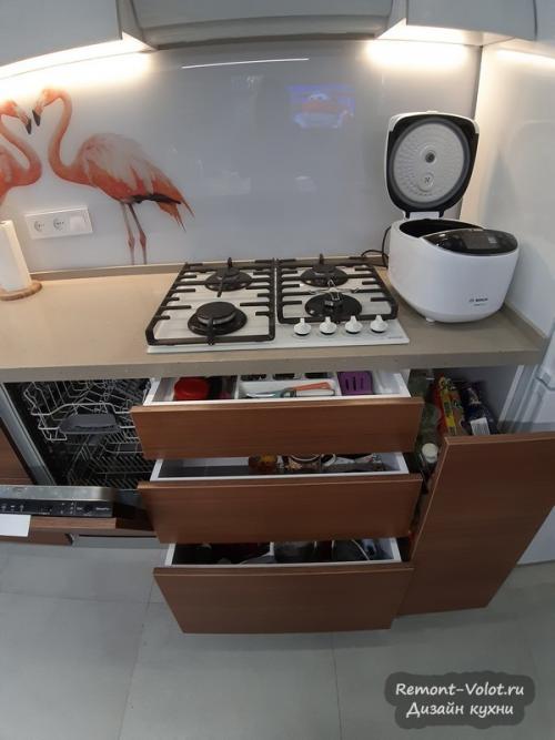 Перепланировка и объединение кухни с гостиной. Тонкости объединения кухни с другой комнатой 22