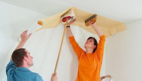 Финишная отделка потолка из гипсокартона. Потолок из гипсокартона — финишная отделка 02