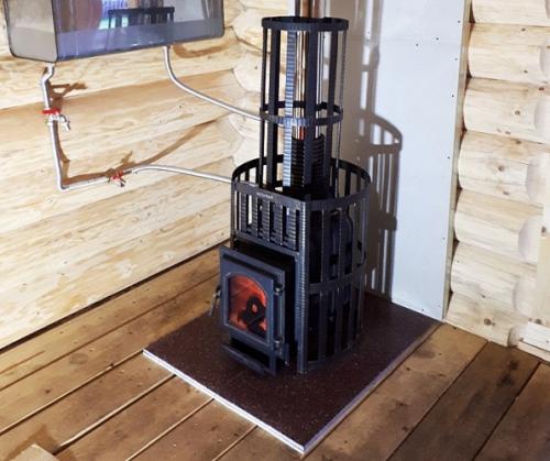 Как правильно установить печь для бани. На что установить печь для бани