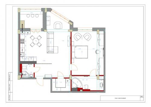 Какие основные принципы дизайна следует учитывать при проектировании двухкомнатной квартиры 44 кв.м. Планировка двушки: схемы и фото создания практичного, удобного и функционального дизайна в двухкомнатной квартире