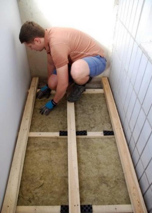 Как сделать пол на балконе или лоджии. Устройство 04