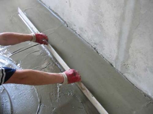 Как поднять пол на 25 см. №1. Цементно-песчаная стяжка