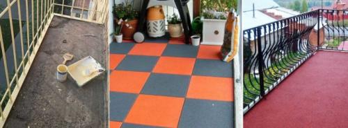 Стяжка пола на балконе или лоджии. На открытом балконе или лоджии