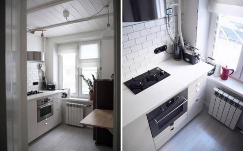 Как отремонтировать комнату в хрущевке. Ремонт кухни в хрущёвке 29