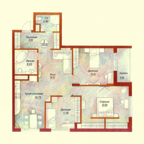 Какая планировка 3-комнатной квартиры является наиболее популярной. Планировка 3 комнатной квартиры: идеи планировки и варианты оформления просторных квартир с тремя комнатами (115 фото)