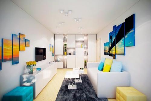 Планировка двухкомнатных квартир хрущевок. Идеи оформления интерьера 04