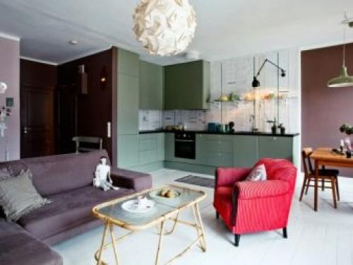 Планировка двухкомнатных квартир хрущевок. Идеи оформления интерьера 06