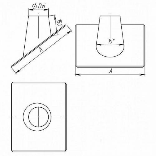 Монтаж трубы дымохода через профлист. Примыкание профнастила к трубе прямоугольного сечения 21 Монтаж трубы дымохода через профлист. Примыкание профнастила к трубе прямоугольного сечения 21