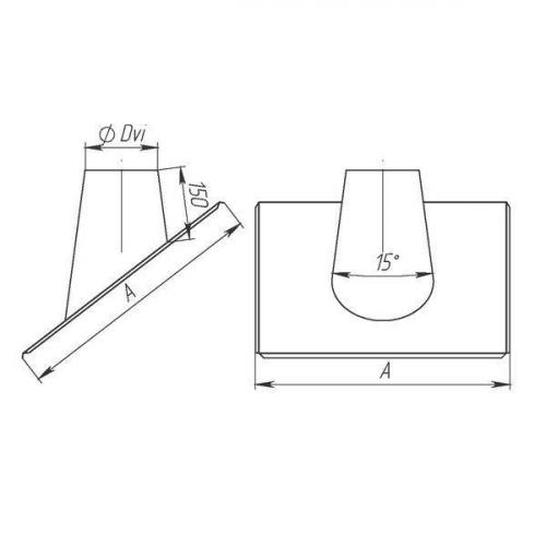 Монтаж трубы дымохода через профлист. Примыкание профнастила к трубе прямоугольного сечения 20 Монтаж трубы дымохода через профлист. Примыкание профнастила к трубе прямоугольного сечения 20
