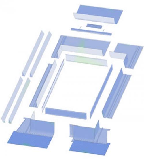 Примыкание кровли к трубе. Конструктивные элементы узла примыкания крыши к дымоходу 04
