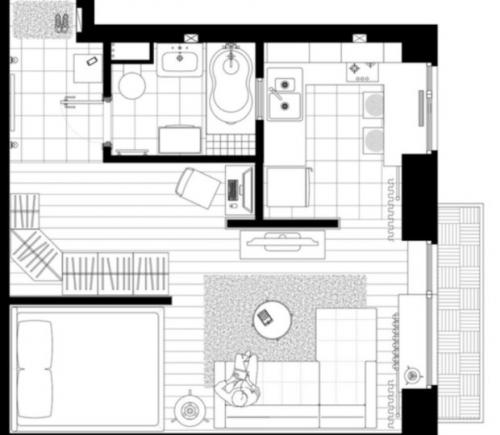 Хрущевка планировка 1 комнатная угловая.  Примеры удачных перепланировок хрущевок