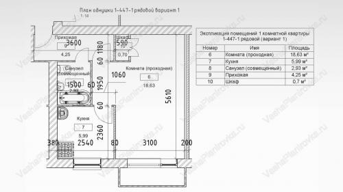 Планировки квартир типовой серии хрущевки. Описание хрущевки 1-447 первого поколения