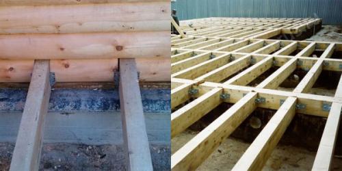 Как крепить лаги к фундаменту